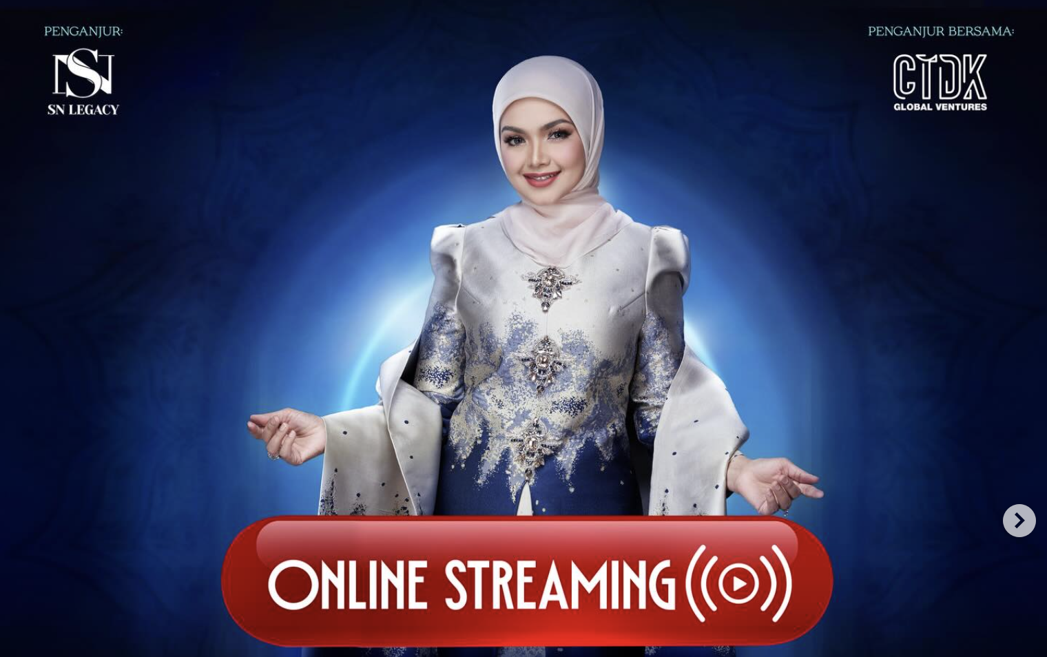 Siti Nurhaliza Tunai Permintaan Peminat, Konsert ‘Beraya Dengan Saya’ Kini Boleh Ditonton Secara Online Streaming!
